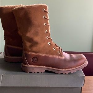 Timberland Brown Authentic Shearling Boot